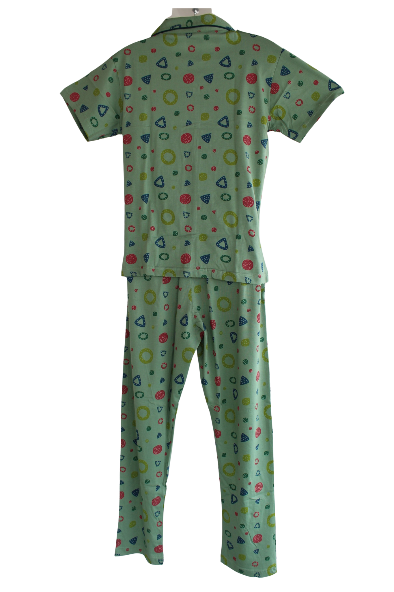 PRINCESS COLLAR PYJAMA SET WITH POCKET ( Pack of 6 )