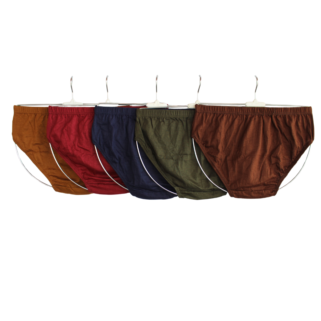 SLG LADIES PANTIES PLAIN ( Pack of 10 ) ( 5 Colors x 2 )