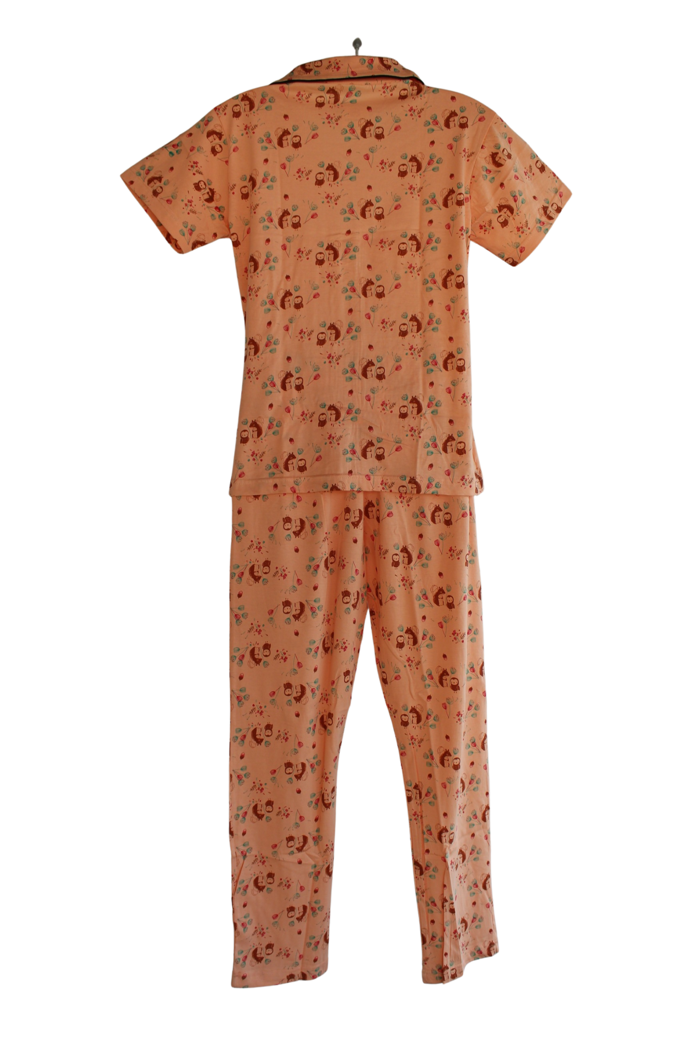 PRINCESS COLLAR PYJAMA SET WITH POCKET ( Pack of 6 )