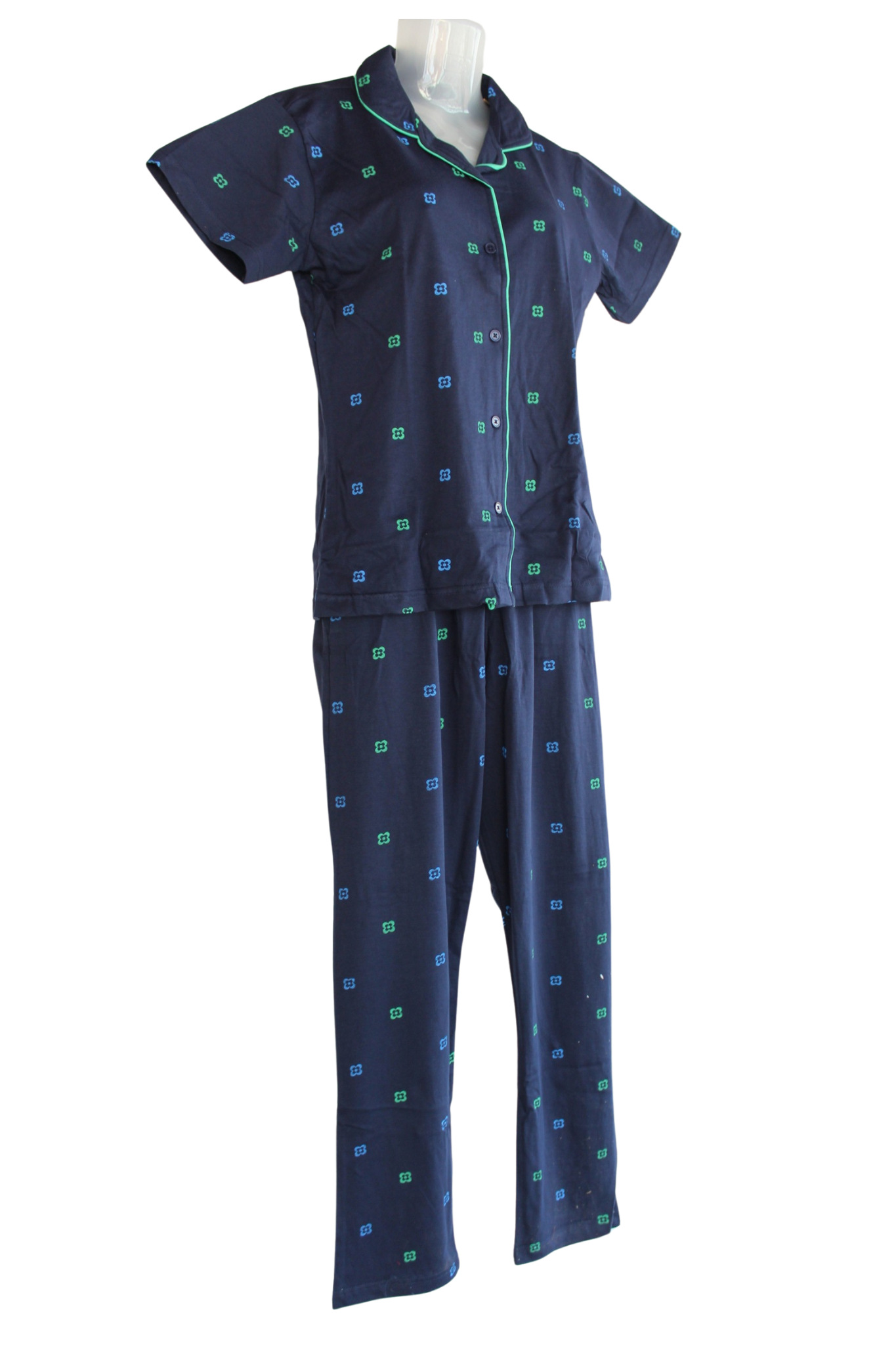 PRINCESS COLLAR PYJAMA SET WITH POCKET ( Pack of 6 )