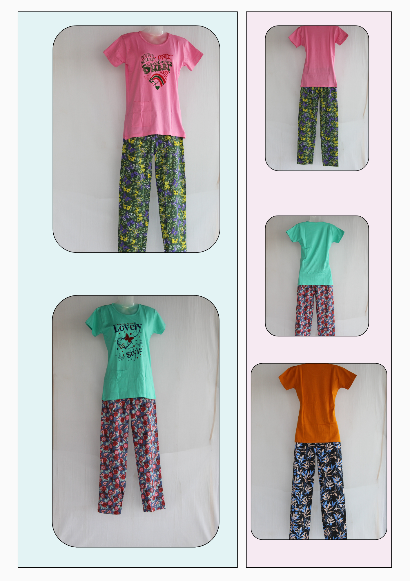 Princess Ladies Night Wear Set β T-Shirt & Pant (Pack of 6)