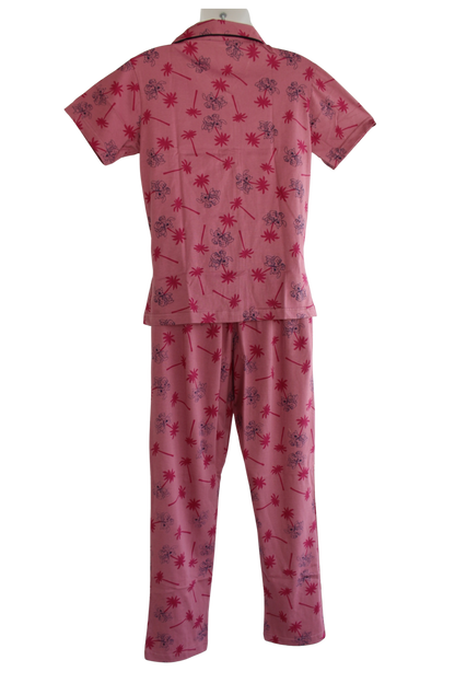 PRINCESS COLLAR PYJAMA SET WITH POCKET  ( Pack of 6 )