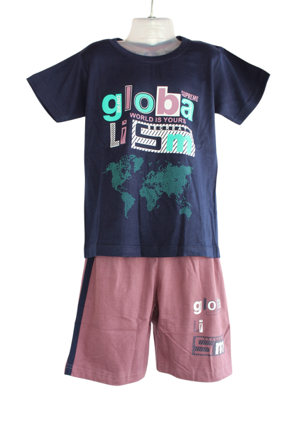 Maha Boys Set ( T-Shirt and Shorts) ( Pack of 6 )