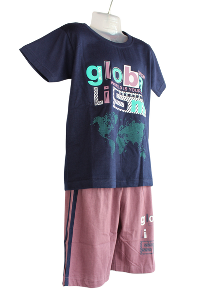 Maha Boys Set ( T-Shirt and Shorts) ( Pack of 6 )