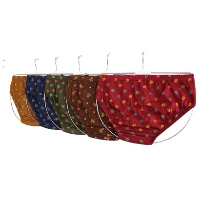 SLG LADIES PANTIES PRINT  ( Pack of 10 ) ( 5 Colors x 2 )
