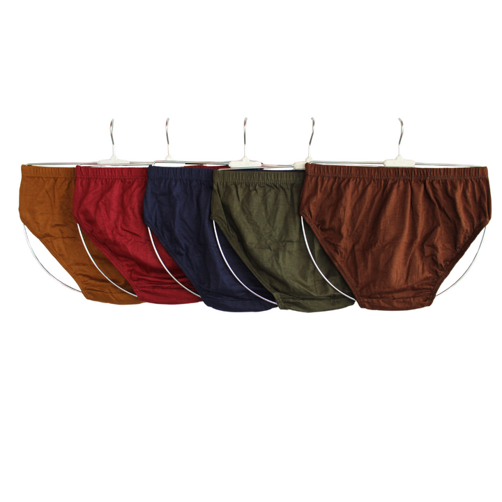 SLG LADIES PANTIES PLAIN ( Pack of 10 ) ( 5 Colors x 2 )