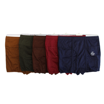 LAKSHMI POCKET TRUNKS ( Pack of 10 ) ( 5 Colors x 2 )