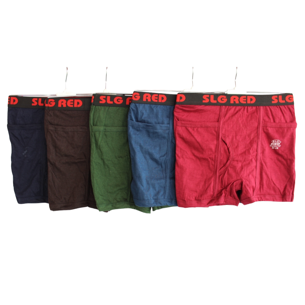 SLG RED TOP TRUNKS  ( Pack of 10 ) ( 5 Colors x 2 )