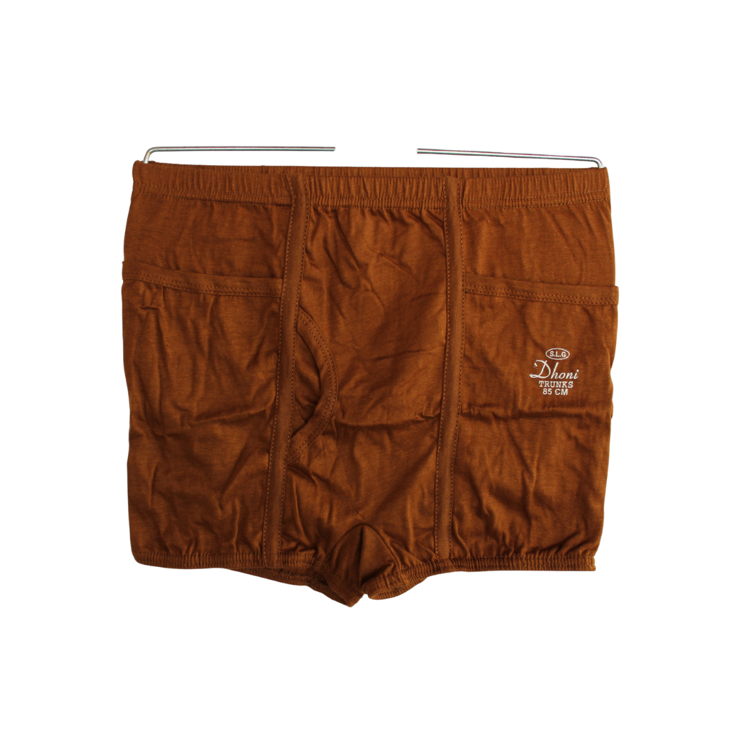 DHONI TRUNKS WITH POCKET( Pack of 10 ) ( 5 Colors x 2 )