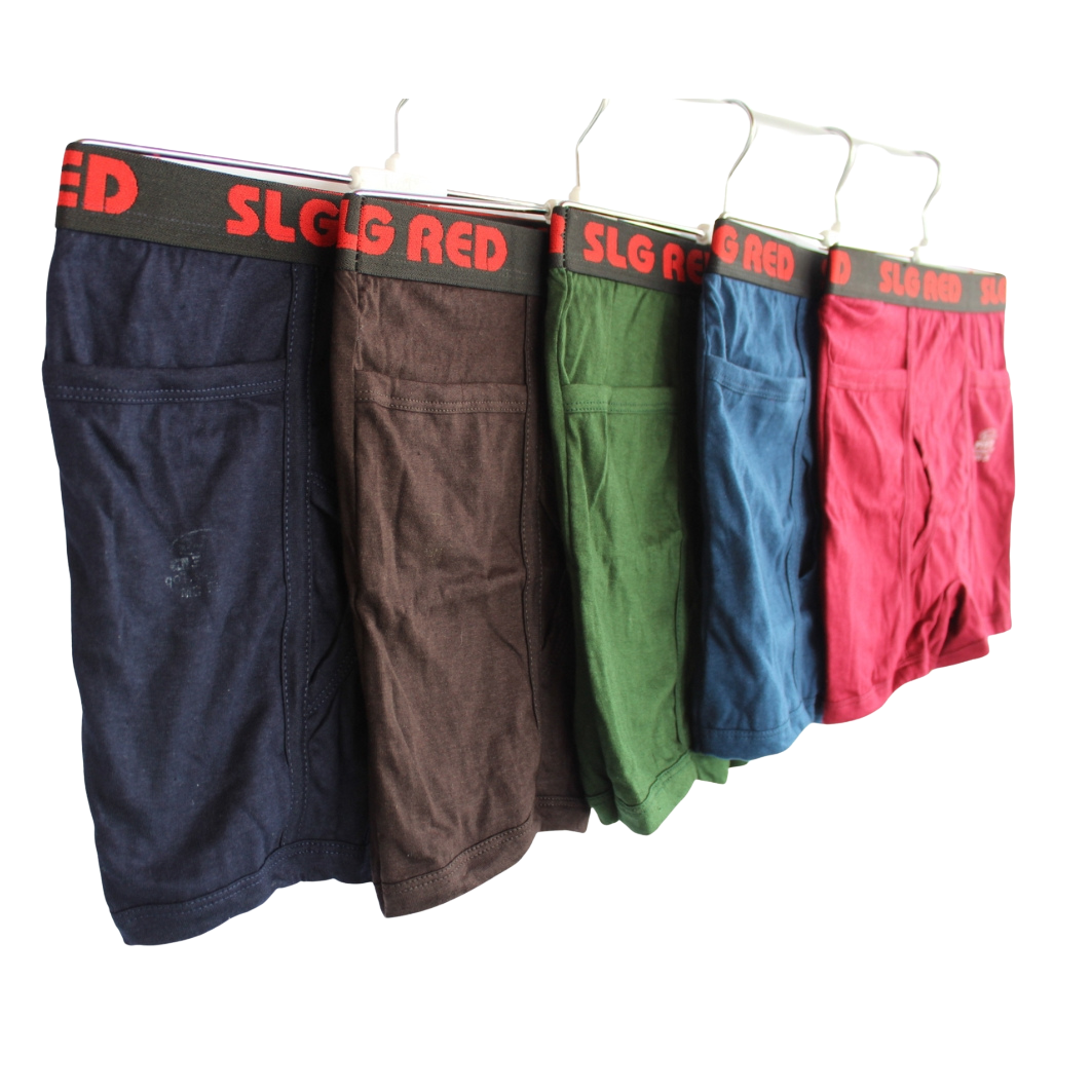 SLG RED TOP TRUNKS  ( Pack of 10 ) ( 5 Colors x 2 )