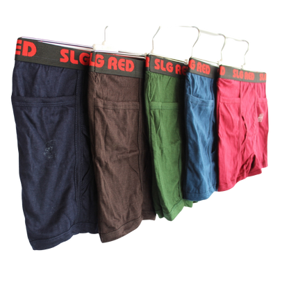 SLG RED TOP TRUNKS  ( Pack of 10 ) ( 5 Colors x 2 )