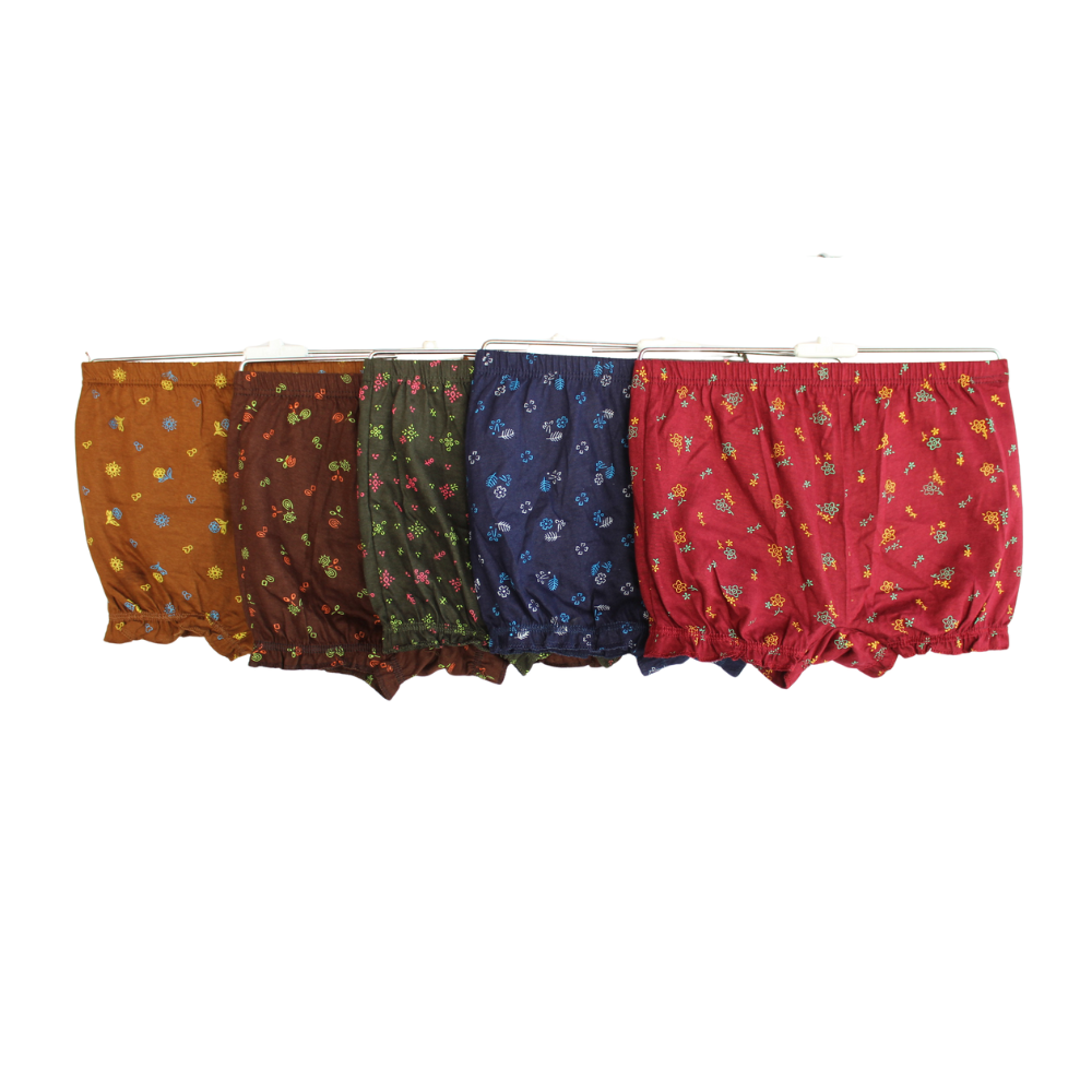 BABY GOLD BLOOMER PRINT ( Pack of 10 ) ( 5 Colors x 2)