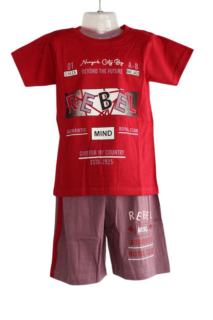 Maha Boys Set ( T-Shirt and Shorts) ( Pack of 6 )