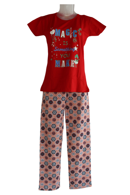 PRINCESS GIRL WEAR T-SHIRT WITH PANT ( Pack of 6 )