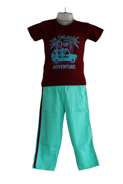 Mahi Boys Set ( T-Shirt and  Pant ) ( Pack of 6 )