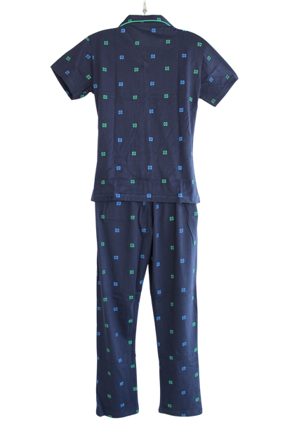 PRINCESS COLLAR PYJAMA SET WITH POCKET  ( Pack of 6 )