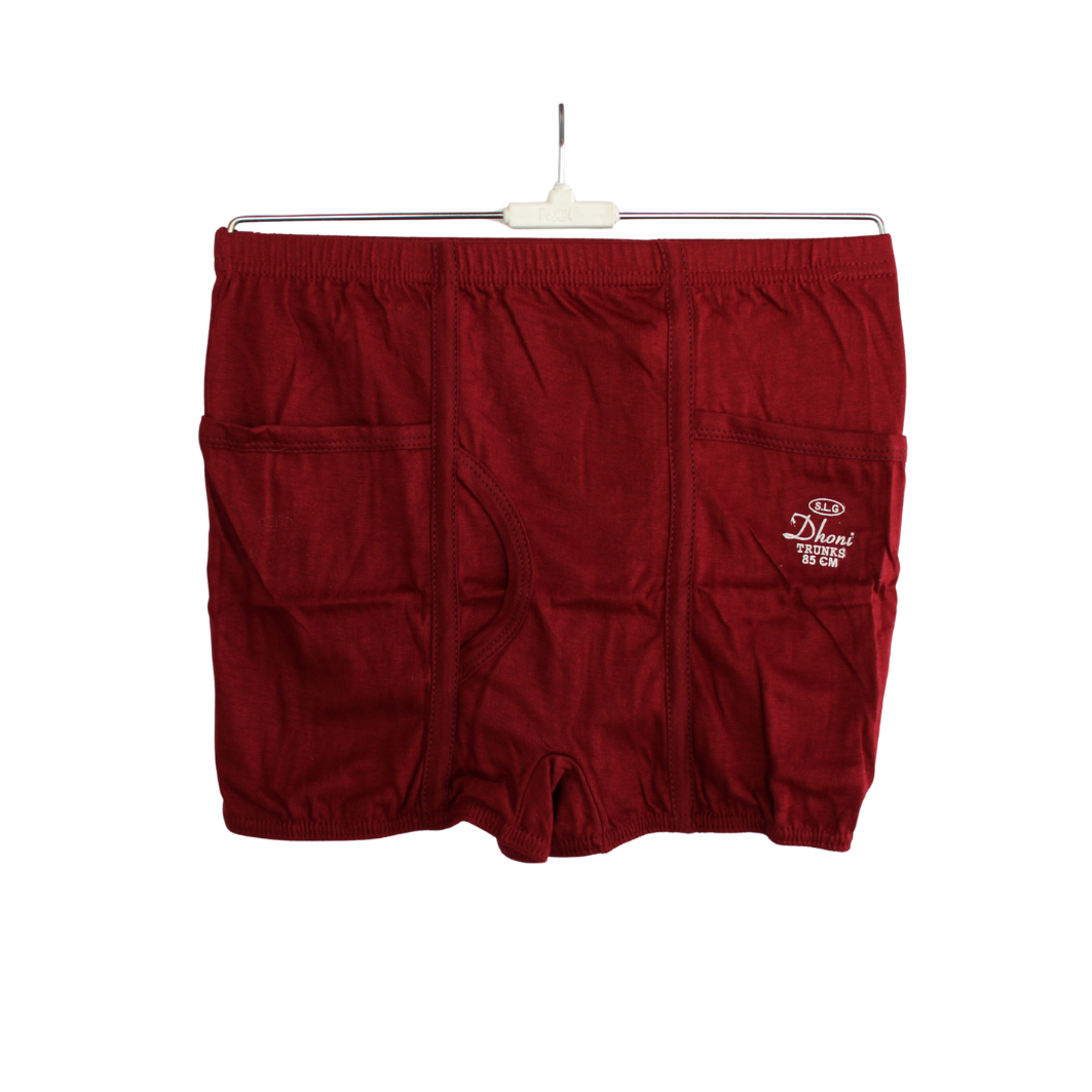DHONI TRUNKS WITH POCKET( Pack of 10 ) ( 5 Colors x 2 )