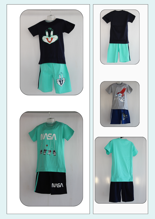 Mahi Kids Wear Boys T-Shirt & Pant Set – Pack of 6