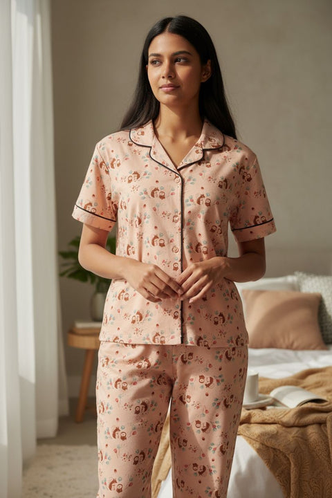 PRINCESS COLLAR PYJAMA SET WITH POCKET