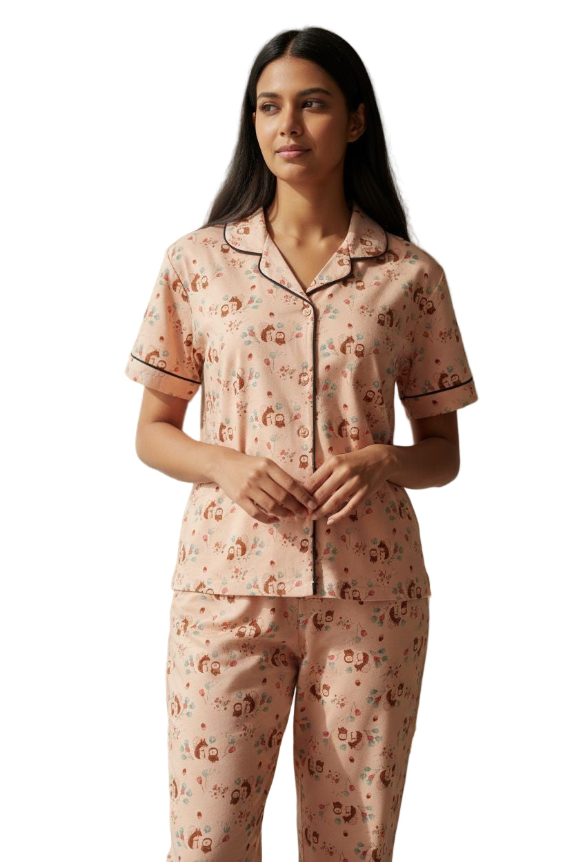PRINCESS COLLAR PYJAMA SET WITH POCKET