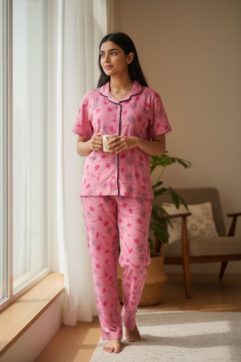 PRINCESS COLLAR PYJAMA SET WITH POCKET