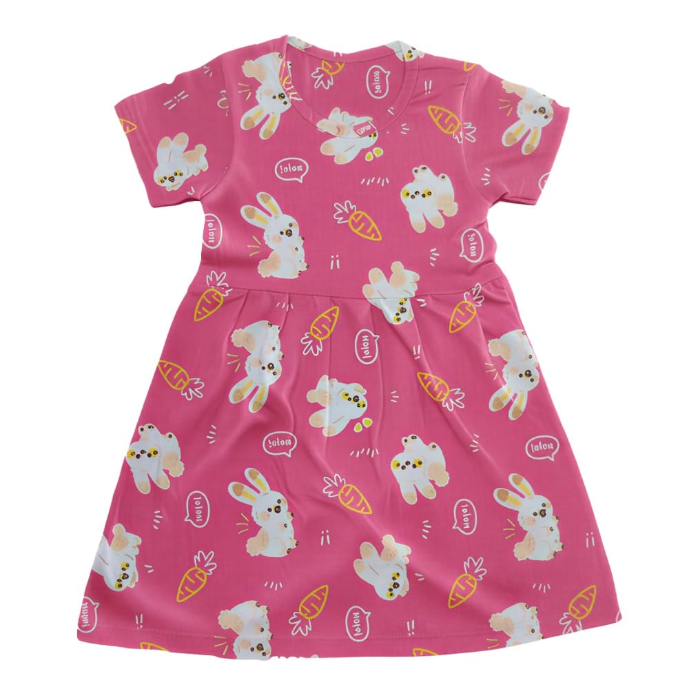 Baby Girls Frock Dress – Printed Summer Wear for Kids [pack of 3 pcs]