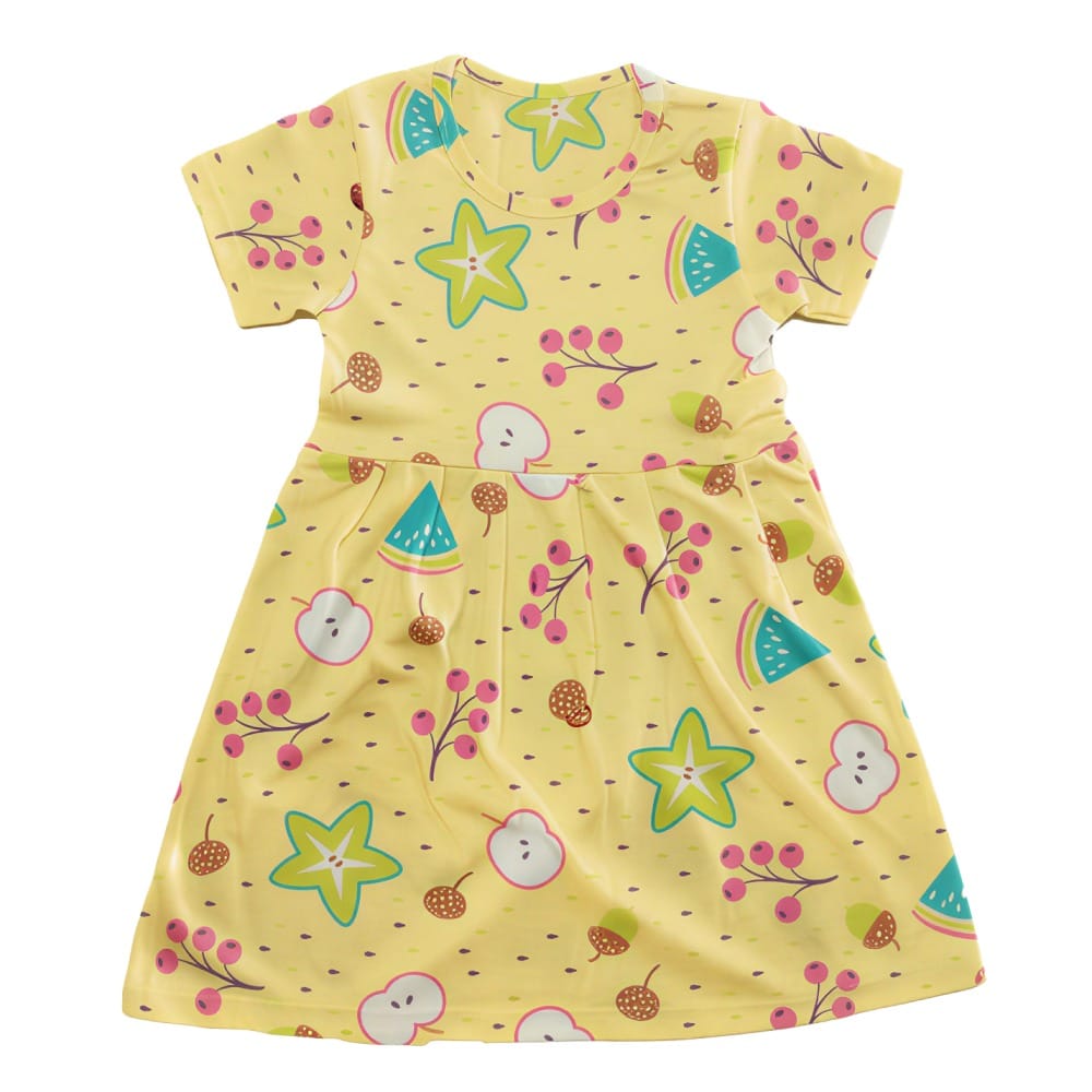 Girls Cotton Frock – Soft & Breathable Kids Dress [pack of 3 pcs]